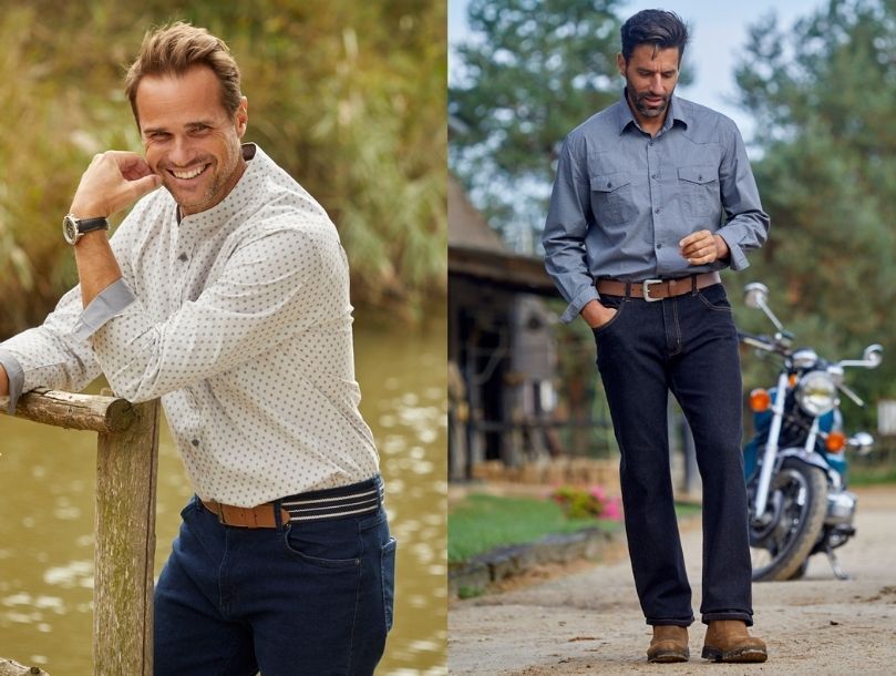 look jean chemise chic