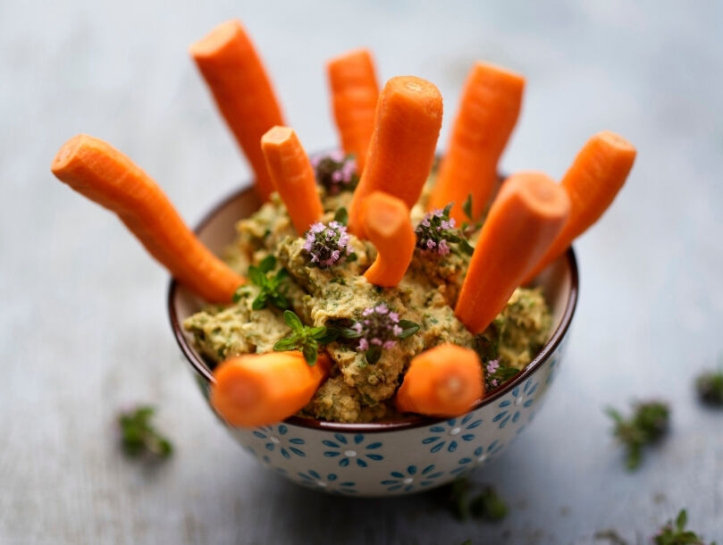 houmous fanes de carottes