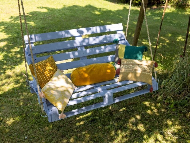 balancelle palettes jardin
